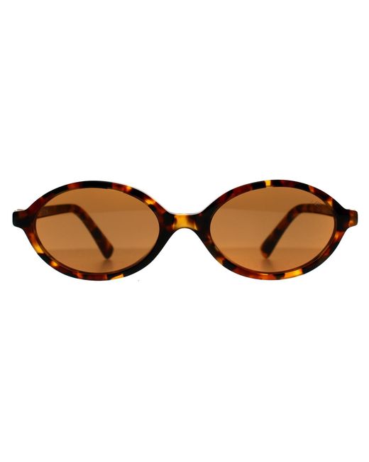 Miu Miu Brown Oval Light Havana Mu04Zs