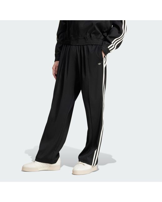 Adidas Originals Black Premium Baggy Track Pants for men