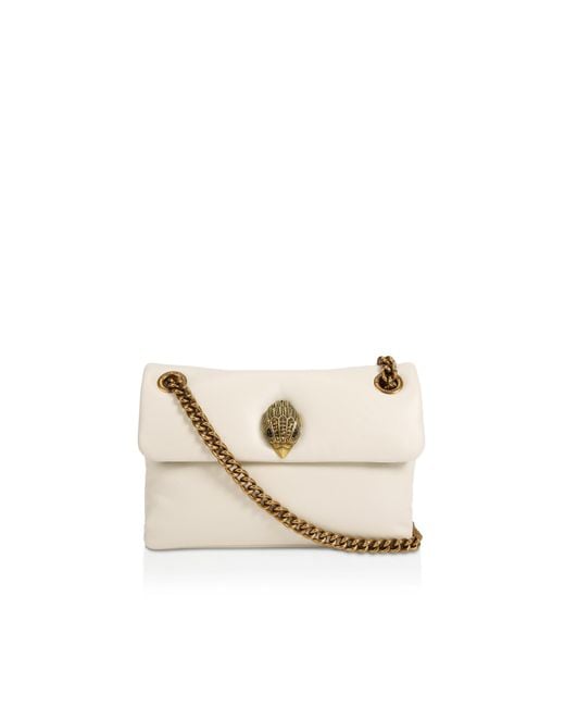 Kurt Geiger White Leather Kgl Mini Kew Bag