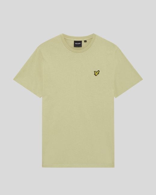 Lyle & Scott Green Cotton Crew Neck T-Shirt for men