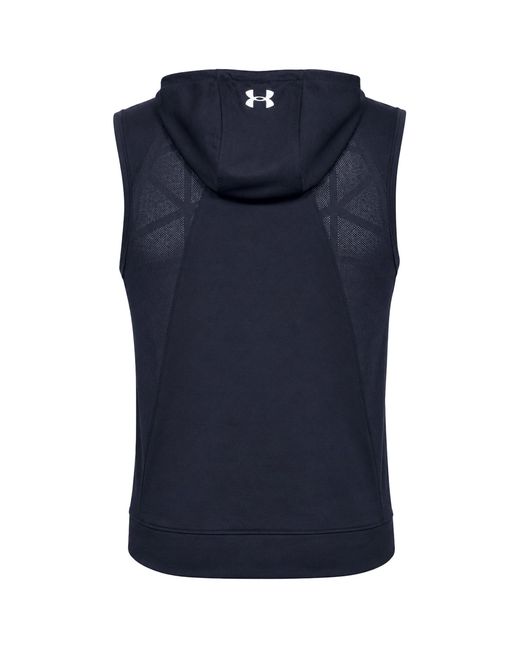 Under Armour Blue Threadborne Swyft Hooded Vest for men