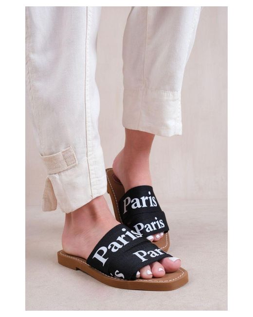 Where's That From Pink 'Cobra' Flat Sandals With Cross Over Band