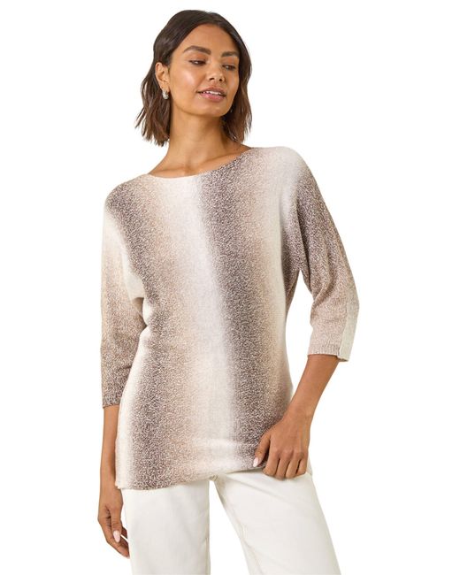 Roman Natural Ombre Stripe Knit Jumper