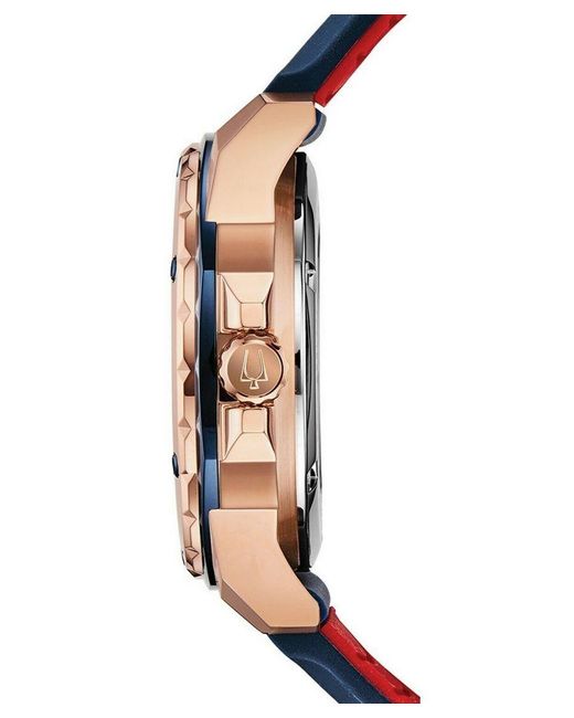 Bulova Blue Marine Star Watch 98A227 Silicone for men
