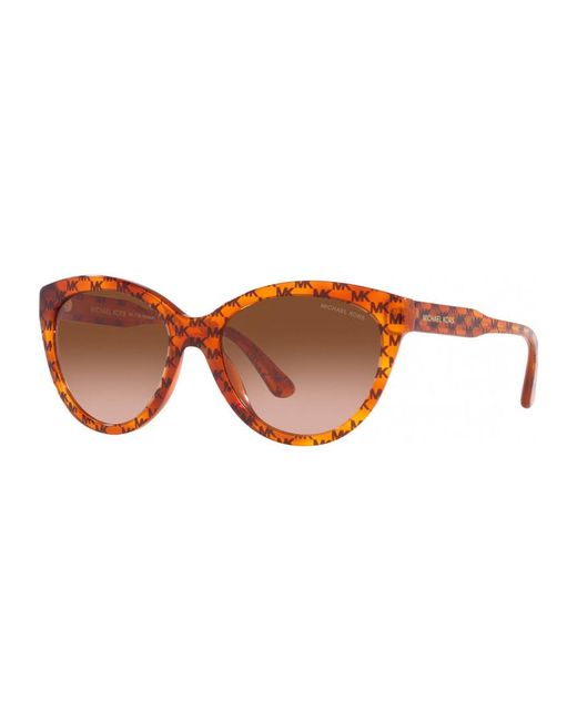 Michael Kors Brown Mk2158-34453B-55 Mk2158 55 34453B Makena Sunglasses