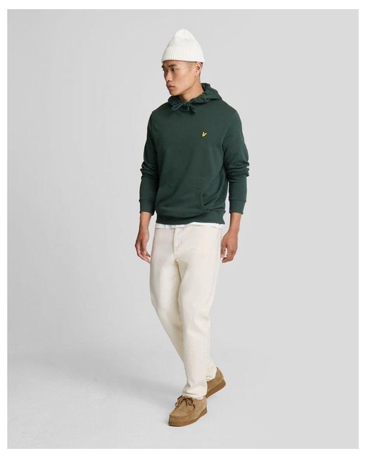 Lyle & Scott Green Pullover Hoodie for men