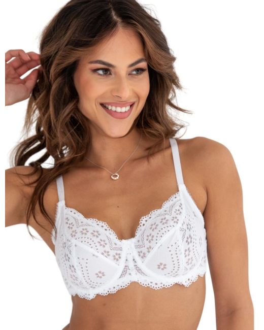Pour Moi White Swoon Underwired Bra