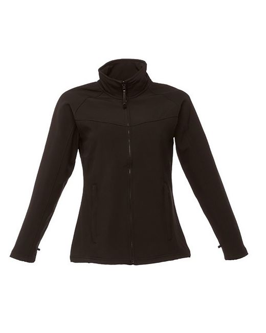 Regatta Black Ladies Uproar Softshell Wind Resistant Jacket