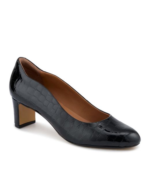 Jones Bootmaker Blue Zoey Leather Court Shoes