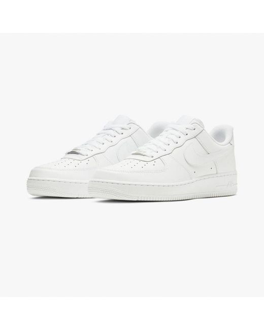Nike White Air Force 1 '07 Trainers/ Leather