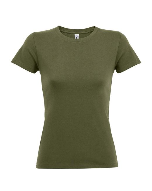Sol's Green Ladies Regent Short Sleeve T-Shirt (Army)