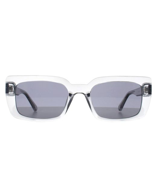 Calvin Klein Gray Rectangle Crystal Ckj22606S