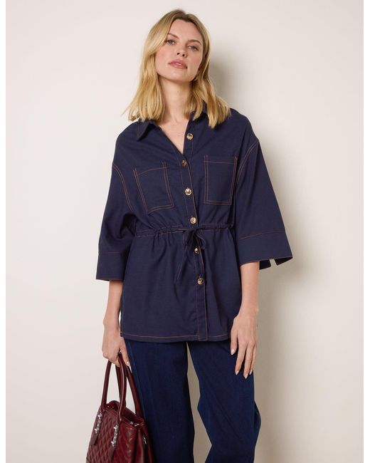 Blue Vanilla Blue Denim Shirt Jacket
