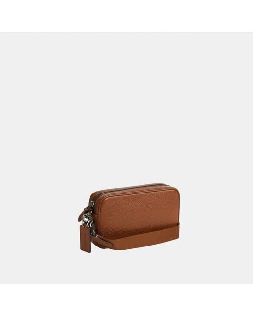 COACH Brown Jayden Crossbody Bag In Suede for men