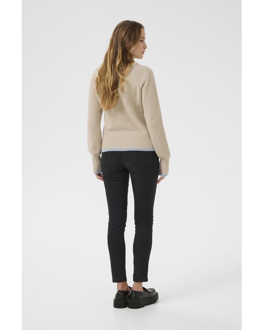 Kaffe Pullover Regular Fit Cream in het Natural