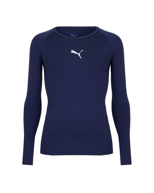PUMA Blue Liga Baselayer Tee Ls T-Shirt for men