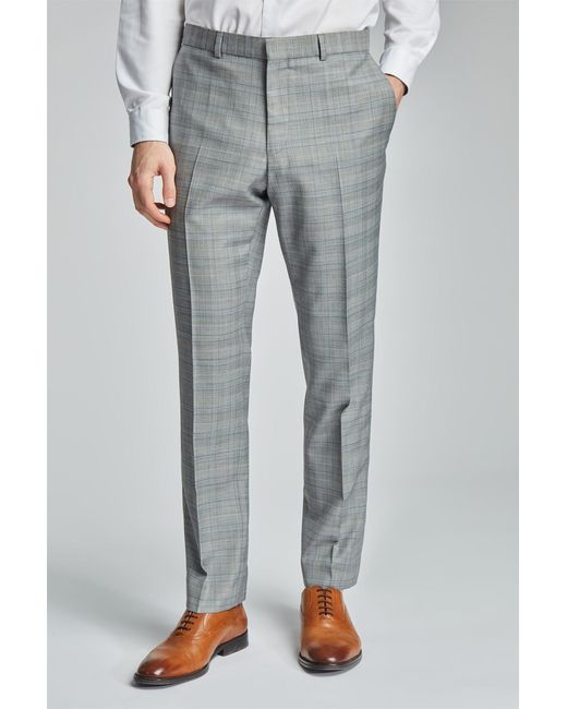 Ted Baker Gray Slim Fit Suit Trousers for men