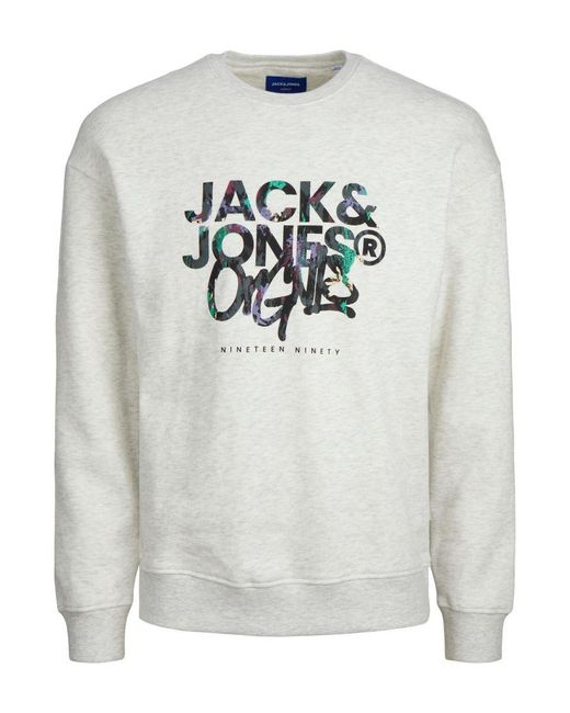 Jack & Jones Sweatshirt in het Gray voor heren