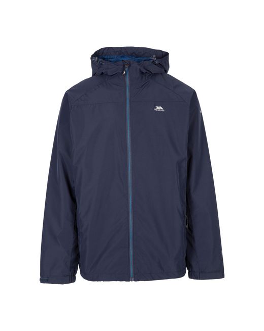 Trespass Blue Tarrant Tp75 Waterproof Jacket for men