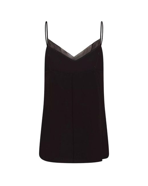 Ted Baker Black Lulea Chiffon Insert Cami Top