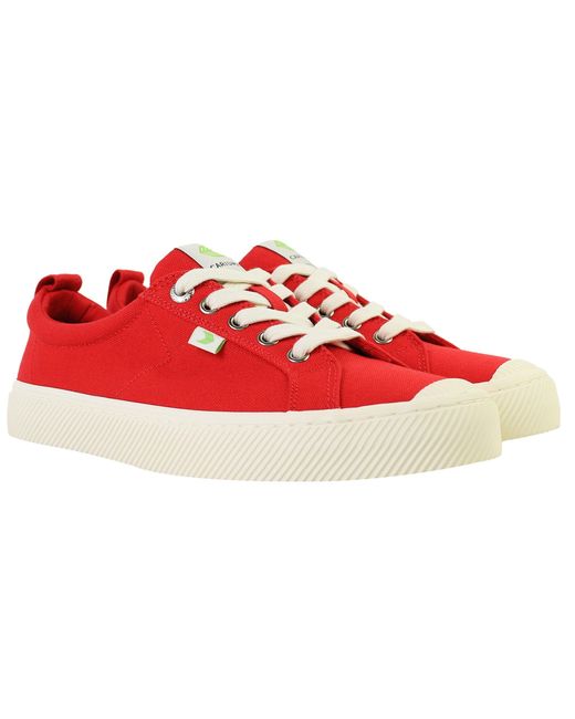 CARIUMA Red Oca Low Plimsolls