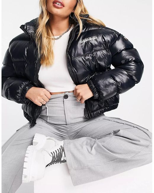 Napapijri Gray Box Puffer Jacket