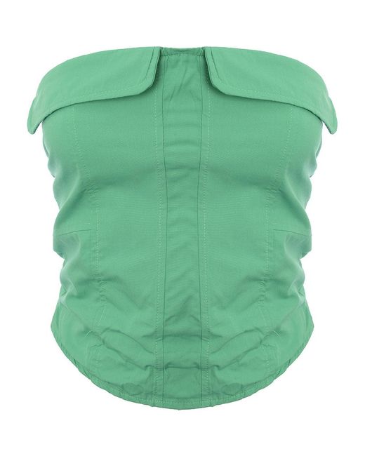 Fashionkilla Green Utility Corset Top Co-Ord