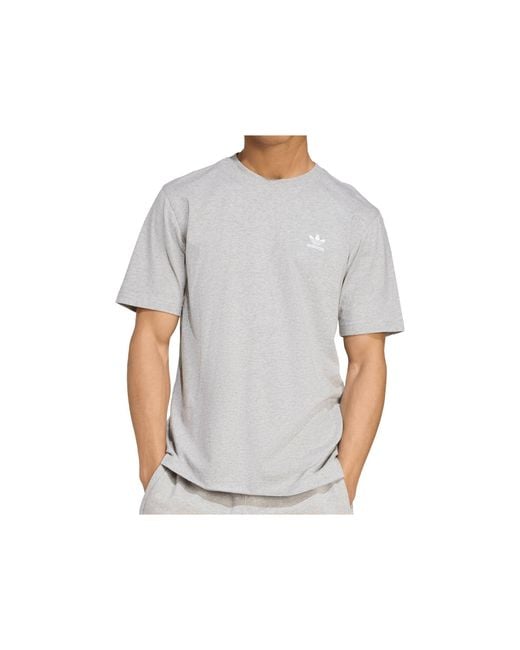Adidas Gray Trefoil Ess Tee for men