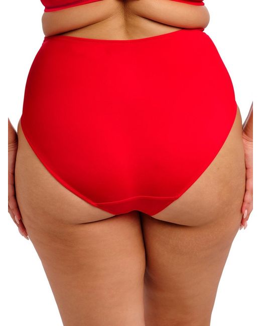 Elomi Red Plain Sailing Full Bikini Brief