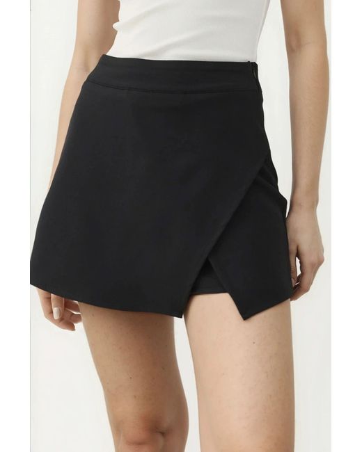 Hiccup Black High Waist Mini Skorts
