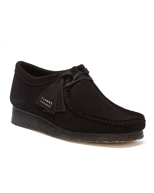 Clarks Black Originals Wallabee Shoes for men