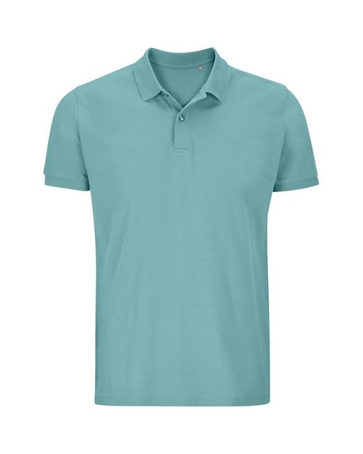 Sol's Blue Planet Piqué Organic Polo Shirt (Pool) for men