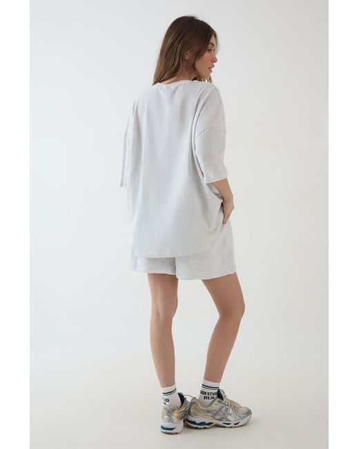 DSGN Studio Gray Script Oversized T-Shirt
