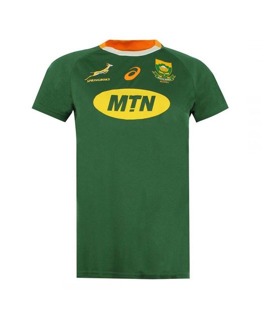 Asics Green Springboks South Africa Rugby T-shirt