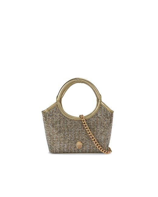Kurt Geiger Metallic Fabric Sutton Xs Tote Bag