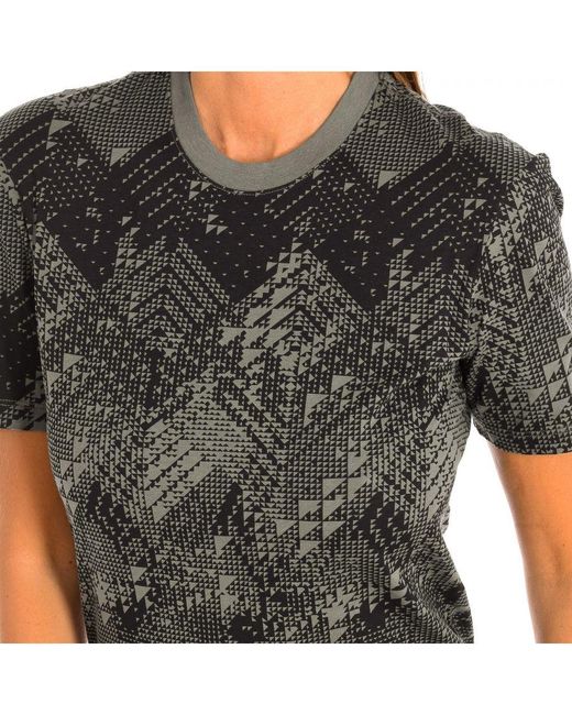Zumba Black Short-Sleeved Round Neck Sports T-Shirt Z2T00161
