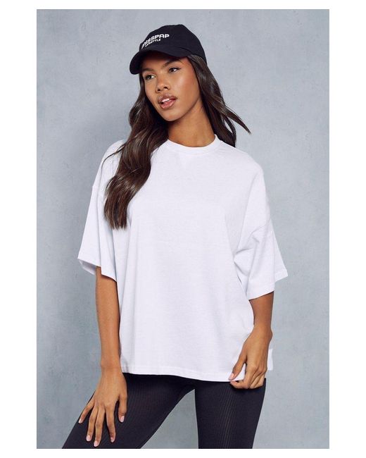 MissPap White Oversized Boxy T Shirt Cotton