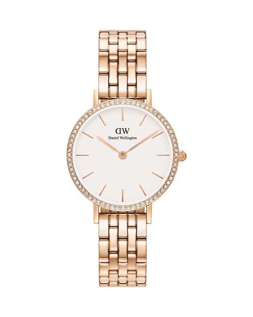Daniel Wellington Metallic Dw00100666 Ladies Petite Lumine 28Mm Watch