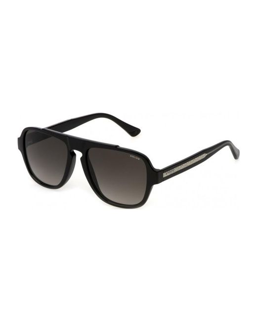 Police Black Splp57 55 550Z42 Sunglasses for men