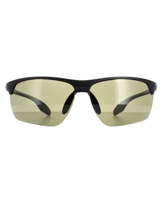 Serengeti Green Semi Rimless Matte Phd 2.0 555Nm Polarized Linosa Sunglasses for men