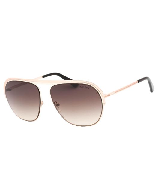 Guess Metallic Framed Gradient Lensed Sunglasses for men