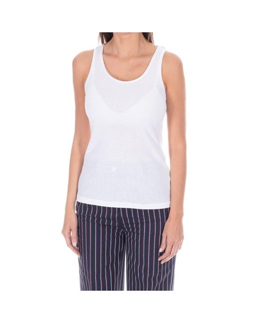 Tommy Hilfiger White Tank Top And Round Neck 1487904680