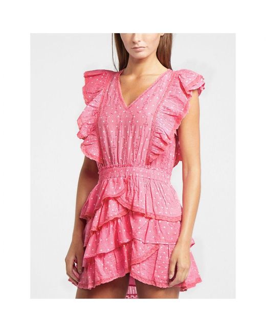 LoveShackFancy Pink Womenss Love Shack Fancy Corelli Dress