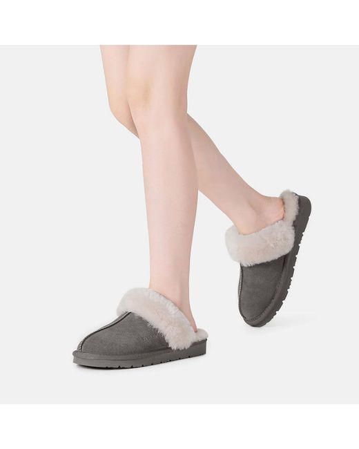EVER AU Gray Raven Slippers