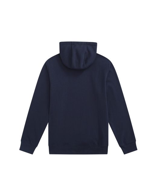 Mountain Warehouse Blue 'Regional' Cornwall Graphic Overhead Hoodie Drawcord Warm Cosy Pullover Cotton for men