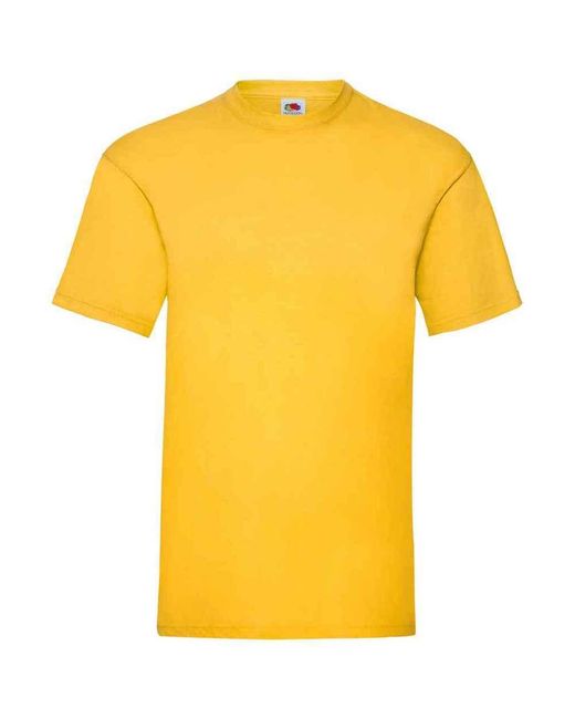 Fruit Of The Loom Yellow Valueweight T-Shirt (Sunflower) for men