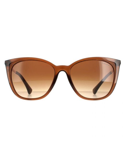 Ralph Lauren Brown By Cat Eye Transparent Gradient Sunglasses