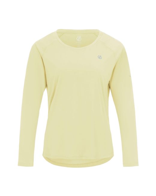 Dare 2b Yellow Ladies Serenity Long-Sleeved T-Shirt (Wax)