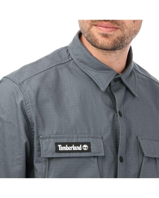 Timberland Utility Overshirt Voor , Grijs in het Gray voor heren