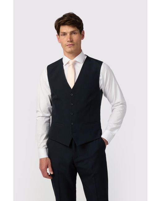 Limehaus Blue Regular Fit Waistcoat for men